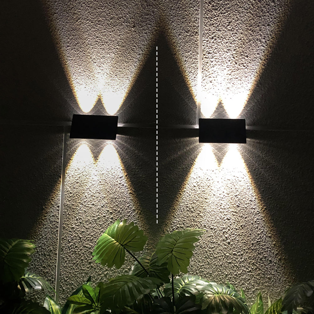 YH0616 Waterproof Outdoor Lamp Wall Mounted Led Solar Up And Down Wall