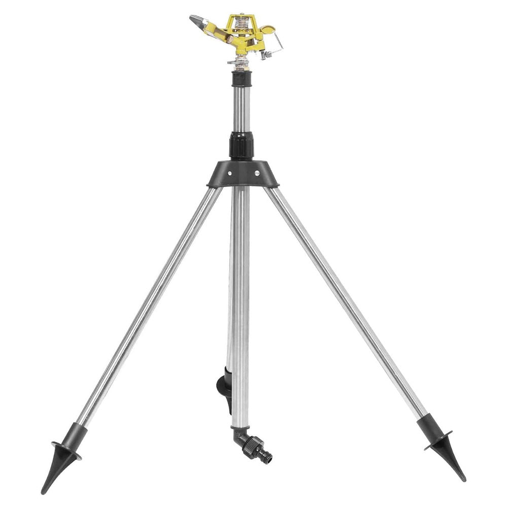 Tripod Sprinkler 360 Degree Rotating Heavy-Duty Zinc Alloy Lawn Sprinkler