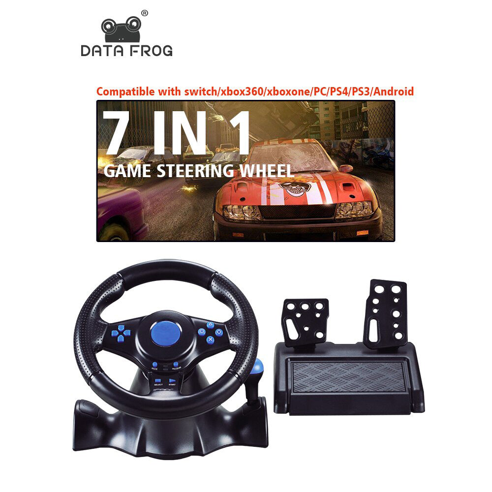 Steering Wheel Controller for Nintendo Switch PC PS3 PS4 Xbox 7 in 1 Racing Game