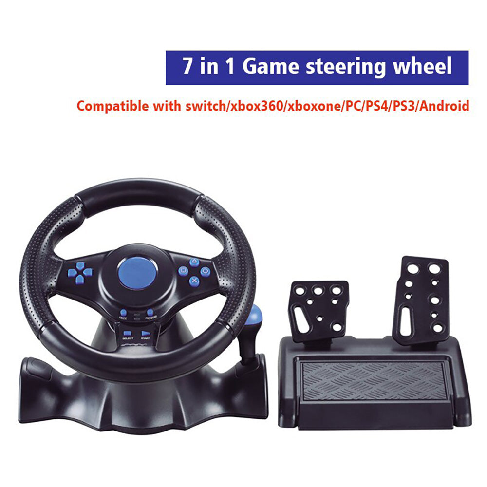 Steering Wheel Controller for Nintendo Switch PC PS3 PS4 Xbox 7 in 1 Racing Game