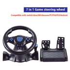 Steering Wheel Controller for Nintendo Switch PC PS3 PS4 Xbox 7 in 1 Racing Game