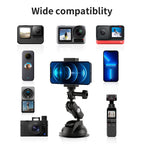 TELESIN Car Phone Holder Suction Cup 360° Adjustable 1/4  Adapter For GoPro
