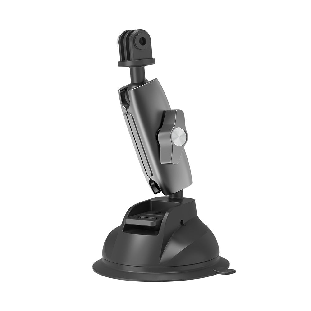 TELESIN Car Phone Holder Suction Cup 360° Adjustable 1/4  Adapter For GoPro