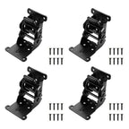 4pcs 0-90-180 Degree Folding Table Leg Brackets Self Lock Hinges