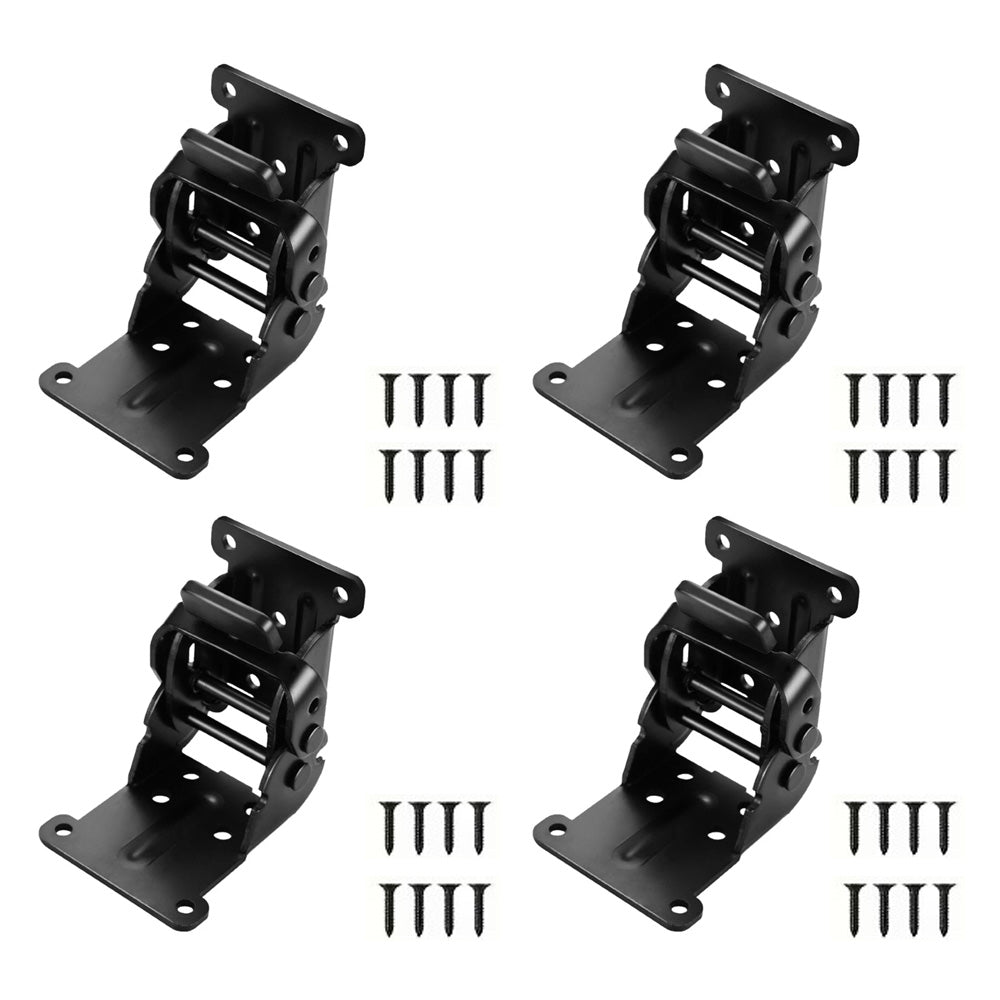 4pcs 0-90-180 Degree Folding Table Leg Brackets Self Lock Hinges