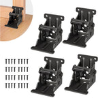 4pcs 0-90 Degree Folding Table Leg Brackets Self Lock Hinges