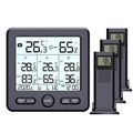 TS-6210 Multifunctional Wireless Thermometer Hygrometer Alert Clock Calendar