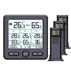 TS-6210 Multifunctional Wireless Thermometer Hygrometer Alert Clock Calendar