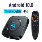 6K 4GB+64G  TV Box Voice Assistant 6K 3D Wifi 2.4G&5.8G Media player