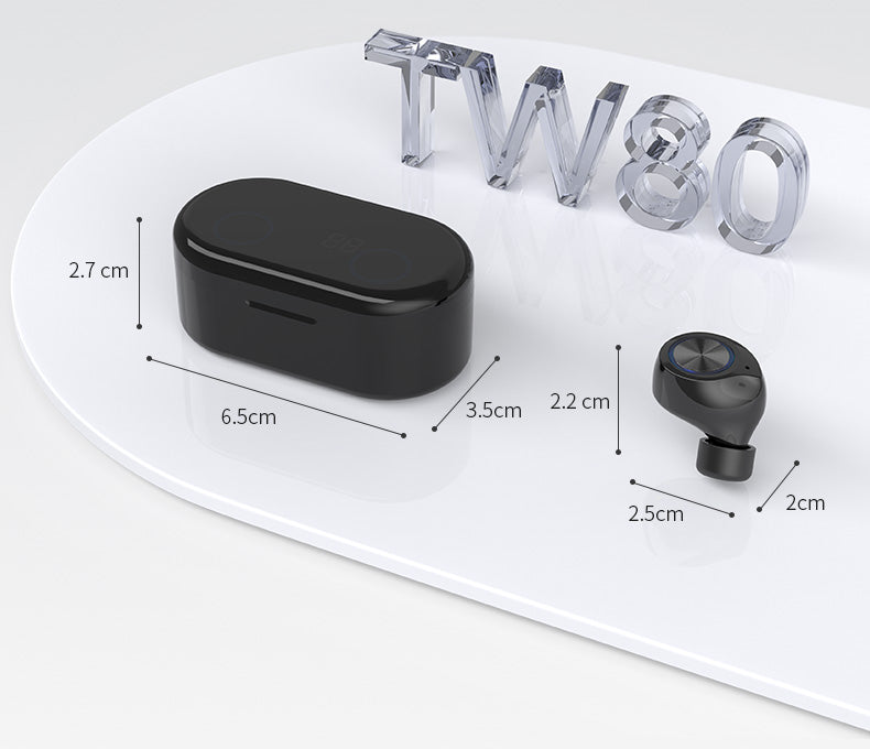 TW80 Wireless Earphone Bluetooth Headset For iOS Android