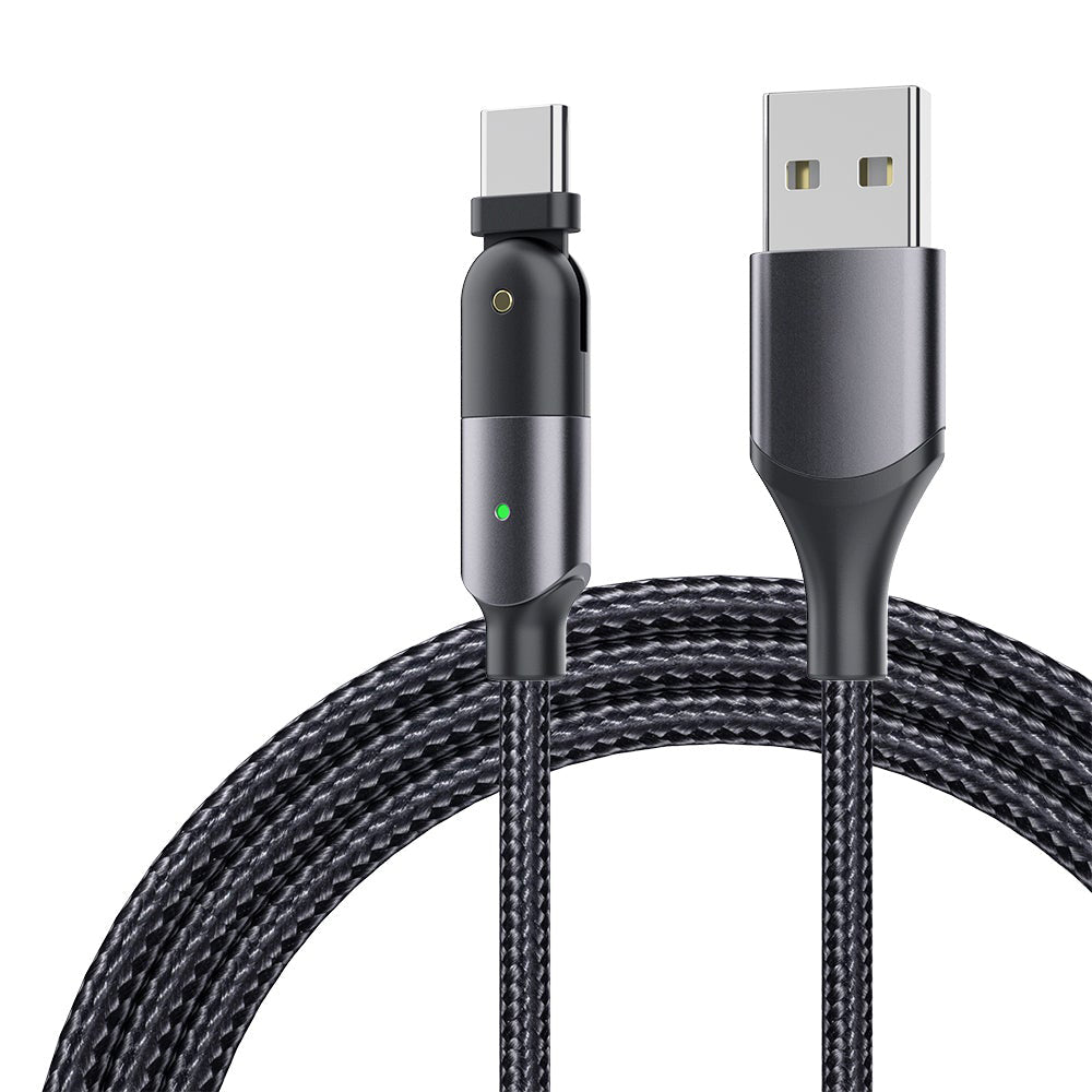 Rotating Elbow USB to Type-C 1.2m Mobile Phone Charger Cable
