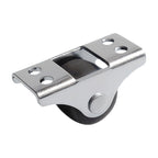 4Pcs 1/2 Inch Mini Fixed Caster Wheels  for Furniture Cabinets Under Bed Drawer