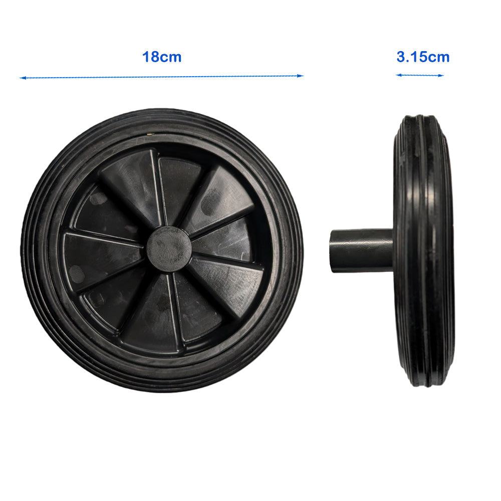 Wheelie Bin Replacement Wheels and Axles 100L 120L 240L