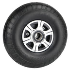 2 Pcs 10 Inch Solid Rubber Tire 3.50-4 Tire and Wheel Flat Free