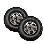 2 Pcs 10 Inch Solid Rubber Tire 3.50-4 Tire and Wheel Flat Free
