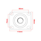 4 pcs 6-inch 150mm Extra Heavy Duty Industrial Swivel Castors with Nylon Wheel