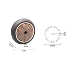 4Pcs 3 in TPR Mute Heavy Duty Furniture Swivel Caster Wheels