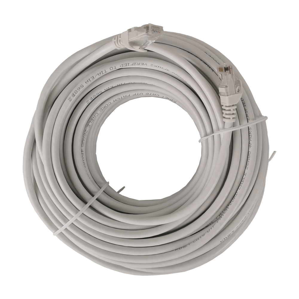 30m White Ethernet Network Lan Cable CAT6 UTP 1000Mbps RJ45 8P8C