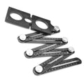 Multi-function Aluminum Alloy Six Fold Rule Tile Hole Locator Woodworking Ruler