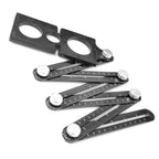 Multi-function Aluminum Alloy Six Fold Rule Tile Hole Locator Woodworking Ruler