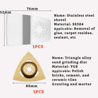 24 Pcs Oscillating Saw Blades High Speed Steel Oscillating Multitool Blades Set