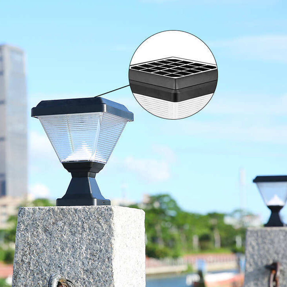YH011800 Landscape Fence Outdoor Waterproof House  Lighting Solar Pillar Light