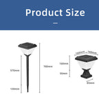 YH011800 Landscape Fence Outdoor Waterproof House  Lighting Solar Pillar Light