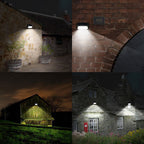 YH0408-PIR 3.7V 1200mAh rechargeable dual Motion Sensor Solar Wall Light