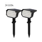 YH0528 24 Leds Courtyard Landscape Lawn Outdoor Garden Solar Spotlight