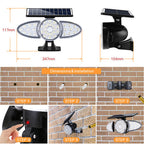 YH0530-PIR  38 LEDS  Solar Emergency Security Garden Wall Motion Sensor Light