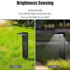 YH0801 Solar Powered Landscape Waterproof Led  Bollard Lawn Garden Lights