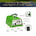 YH1003 30W 11V multifunctional Foldable small solar panel Green lighting kit