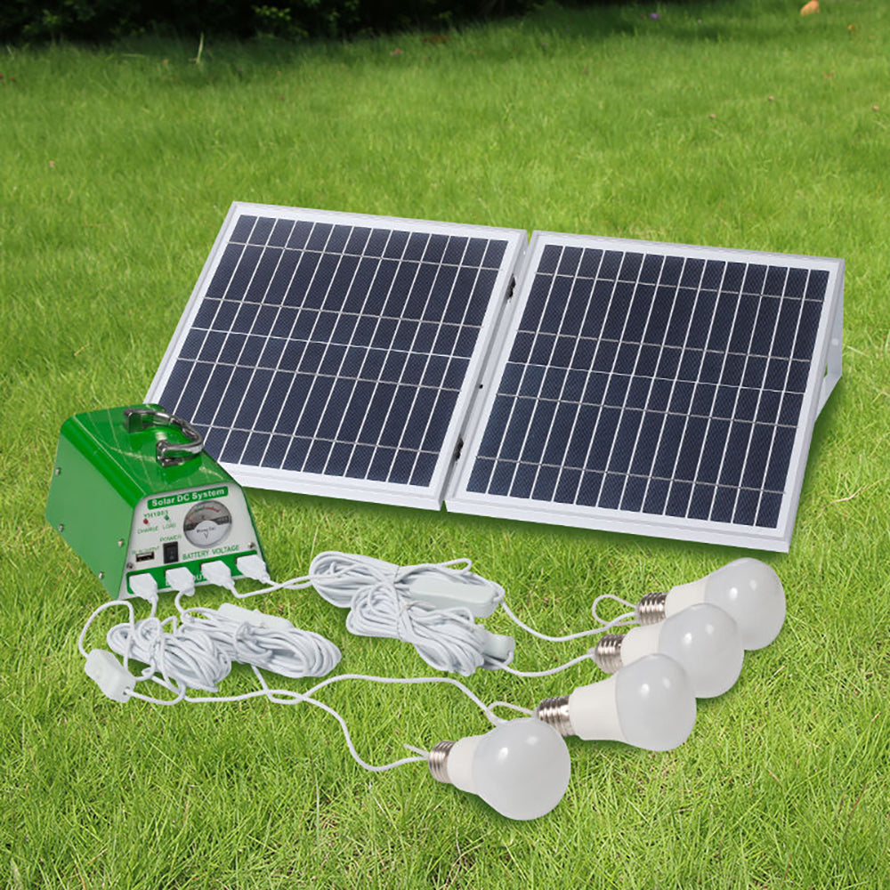 YH1003 30W 11V multifunctional Foldable small solar panel Green lighting kit