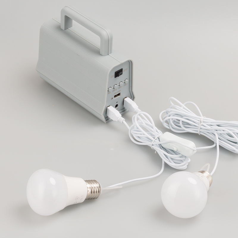 YH1011 2 in 1 Portable mini solar power lighting system kits with music speaker