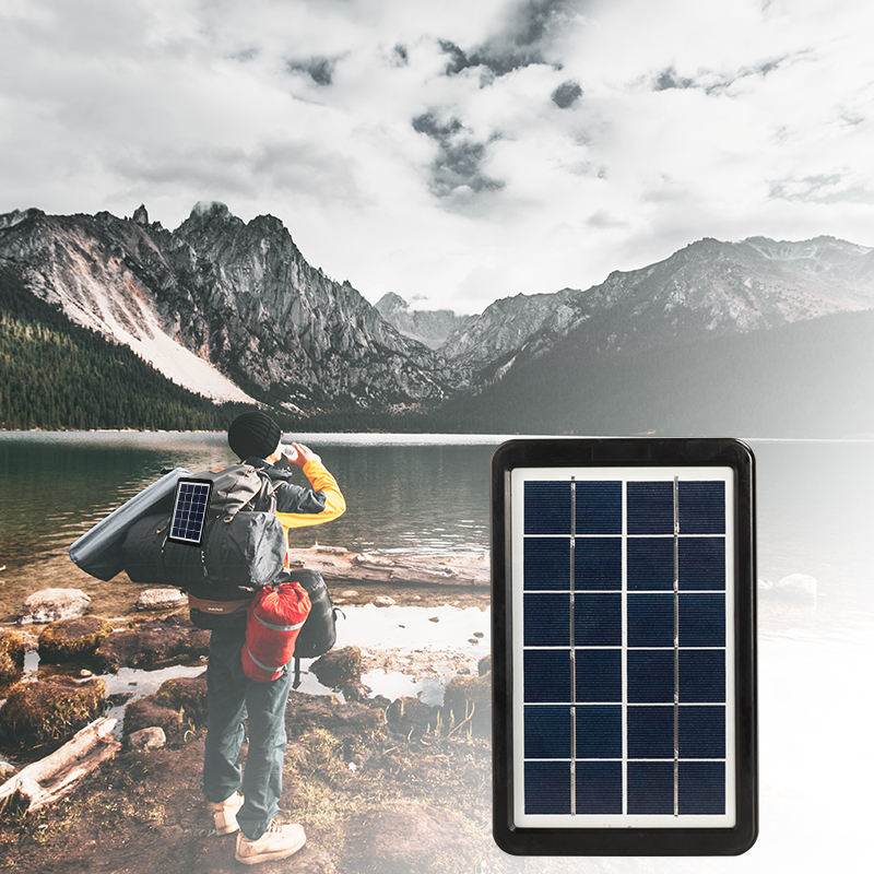 YH1011 2 in 1 Portable mini solar power lighting system kits with music speaker