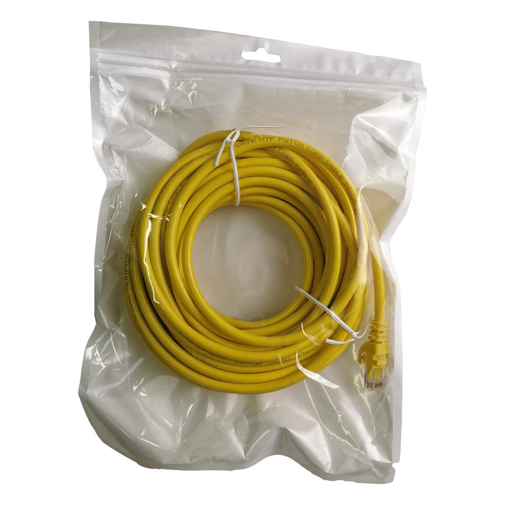 10m Yellow Ethernet Network Lan Cable CAT6 UTP 1000Mbps RJ45 8P8C