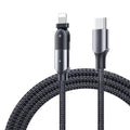 Rotating Elbow Type-C to Lightning 18W 1.2m Mobile  Phone Charger Cable