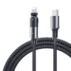 Rotating Elbow Type-C to Lightning 18W 1.2m Mobile  Phone Charger Cable