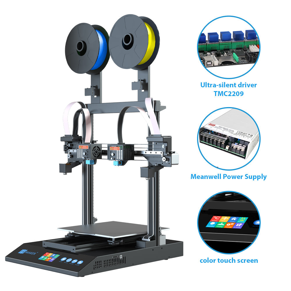 Artist D Pro Dual Nozzle Diversity 3D FDM Printer