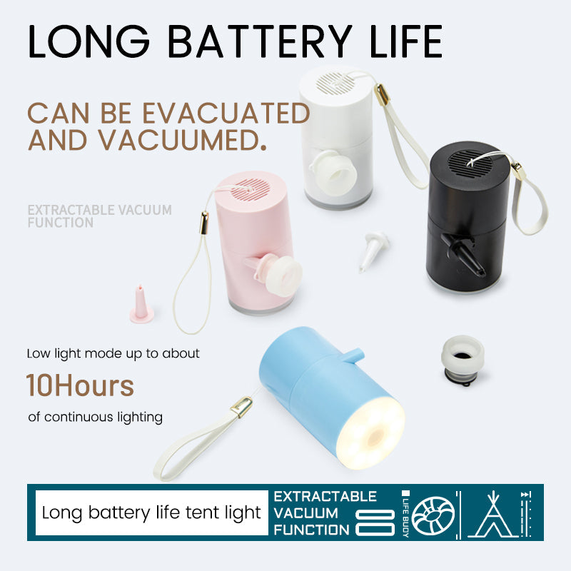 3 in 1 Portable Electric Inflatable Pump 3 Modes Camping Light