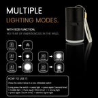 3 in 1 Portable Electric Inflatable Pump 3 Modes Camping Light