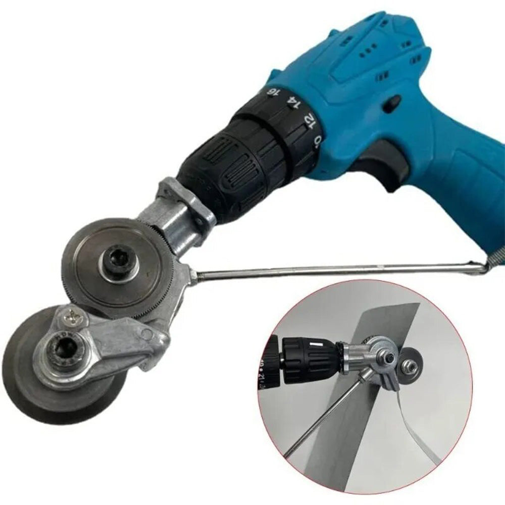 Double Head Sheet Metal Nibbler Drill Portable Electric Drill Shear Attachment