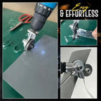 Double Head Sheet Metal Nibbler Drill Portable Electric Drill Shear Attachment