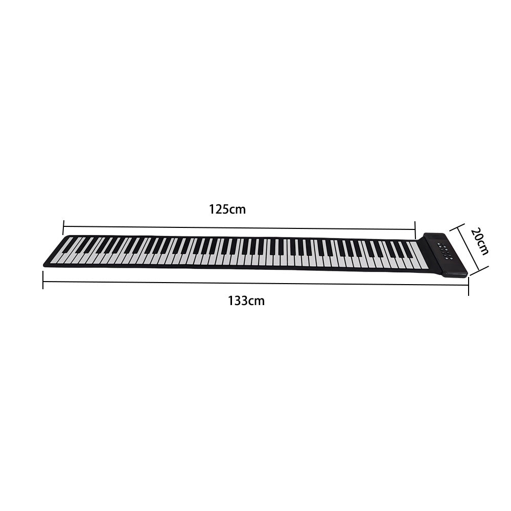 Roll Up Piano 88 Keys Hand-rolling Portable waterproof Silicone Piano for kids