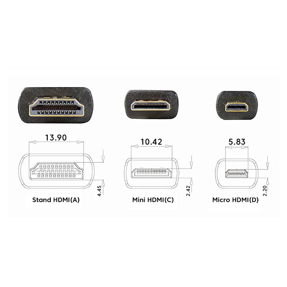 HDMI to Mini HDMI Cable 3m Black