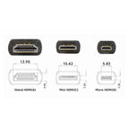 HDMI to Micro HDMI Cable 1.5m 2m 3m 5m