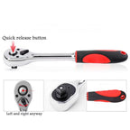 72 Teeth Ratchet Socket Wrench Tools 1/4" 3/8" 1/2" inch Ratchet Wrench&nbsp;