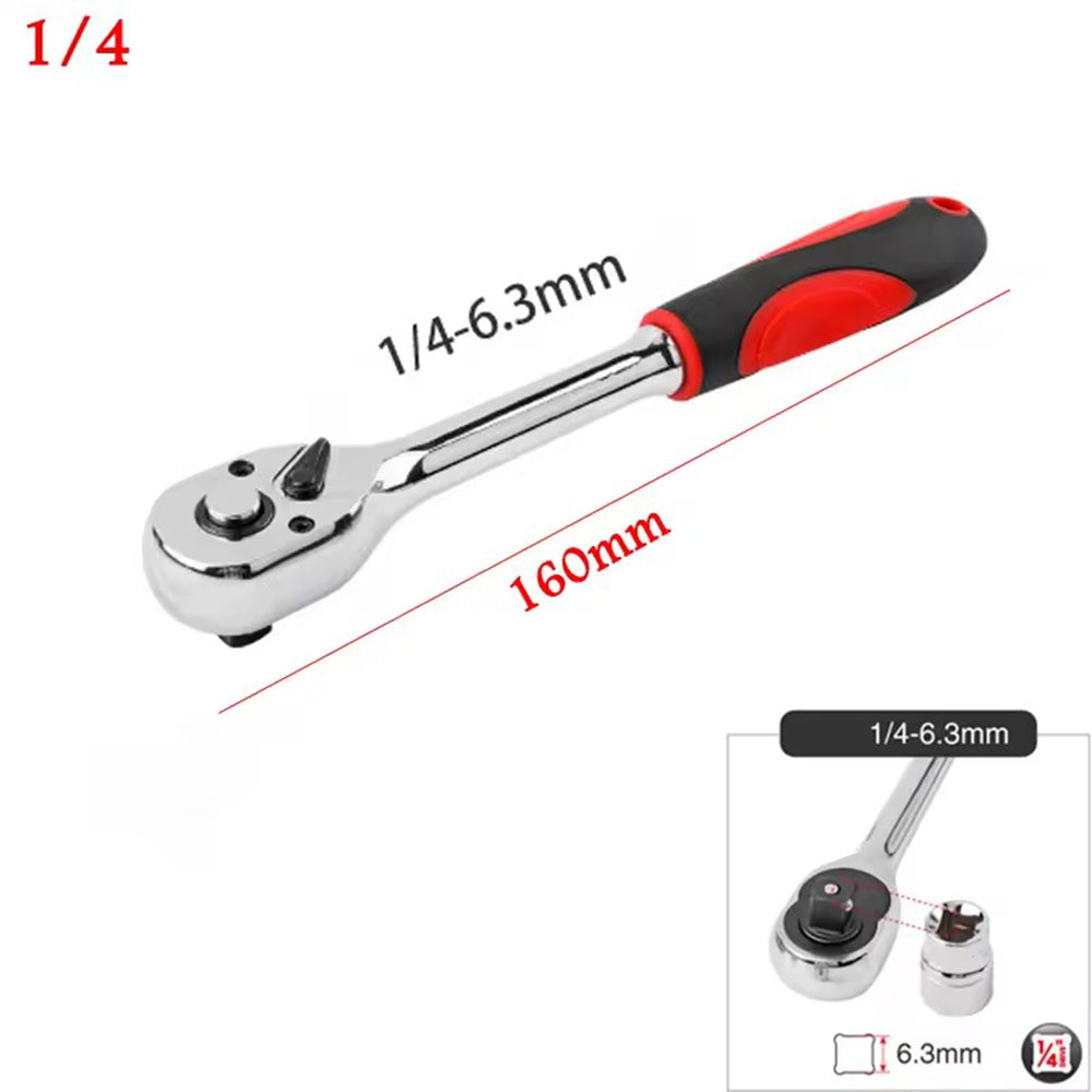 72 Teeth Ratchet Socket Wrench Tools 1/4" 3/8" 1/2" inch Ratchet Wrench&nbsp;