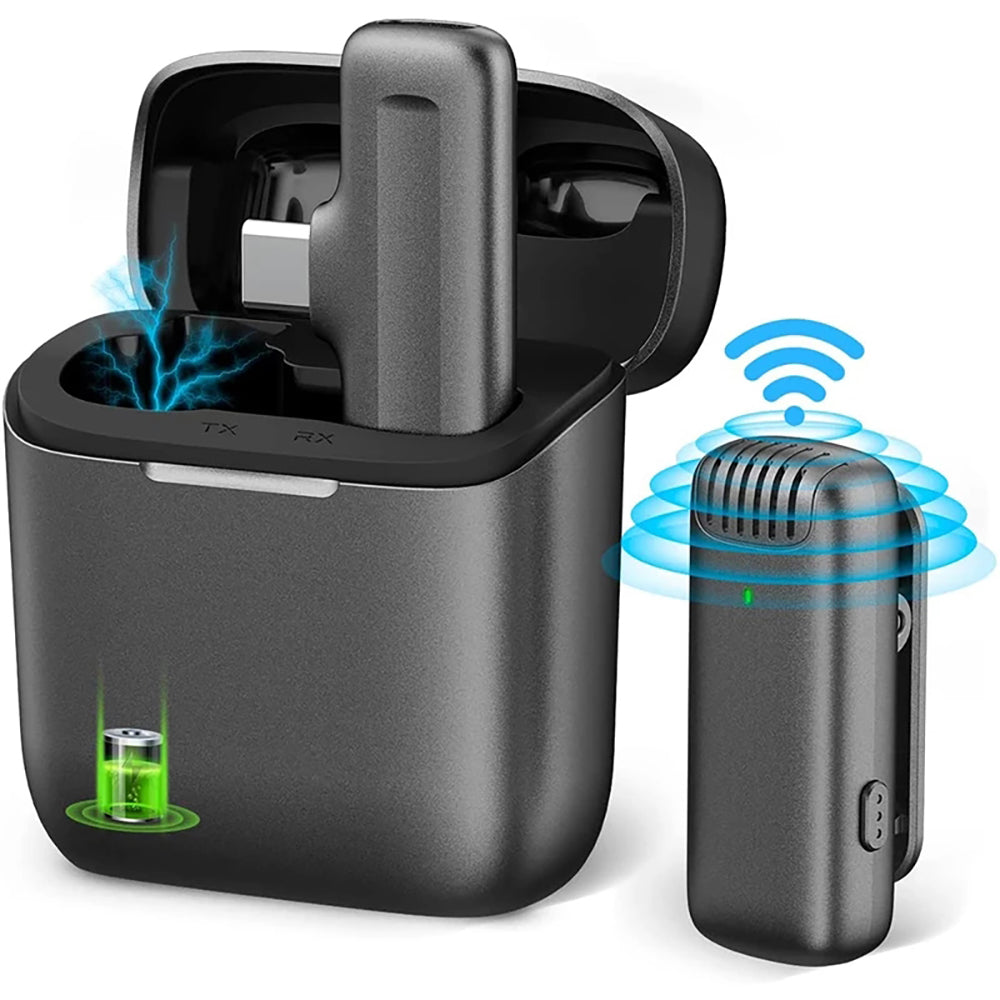 J11 Charging Box Wireless Microphone for type-c/lighting