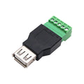 USB 2.0 Type Male Female to 5Pin Terminal Connector Adapter